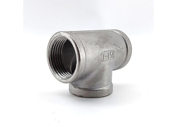 T-stykke med 1" BSP gjenger