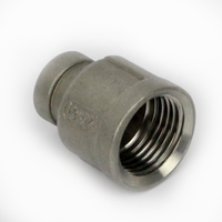 Övergång från 1/2" BSP till 1/4" BSP Invändiga gängor - Rostfritt stål