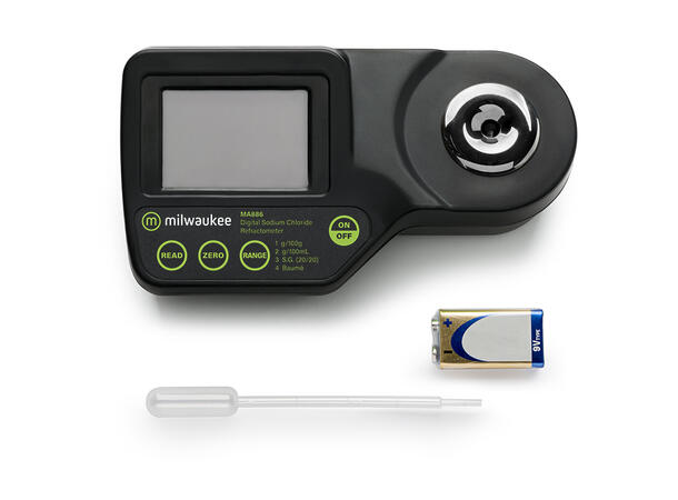 Milwaukee MA885 Digital Refractometer Brix/°Oechsle (°Oe) /°KMW (°Babo)