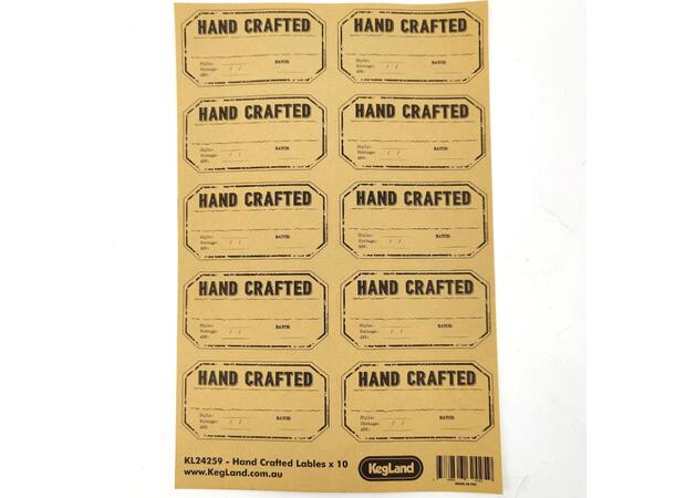 Vintage Craftlabels Etikett för ölflaskor och fat