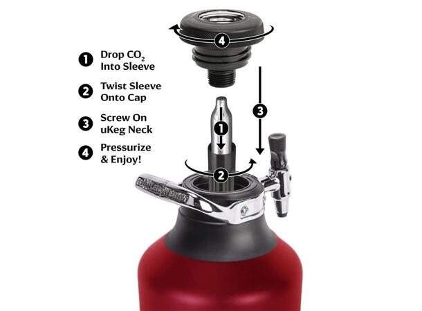 uKeg™ Go 128 Red chili 3,8 l. 