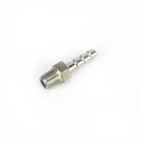Övergång 1/4" BSP till 8mm slangnippel Rostfritt stål