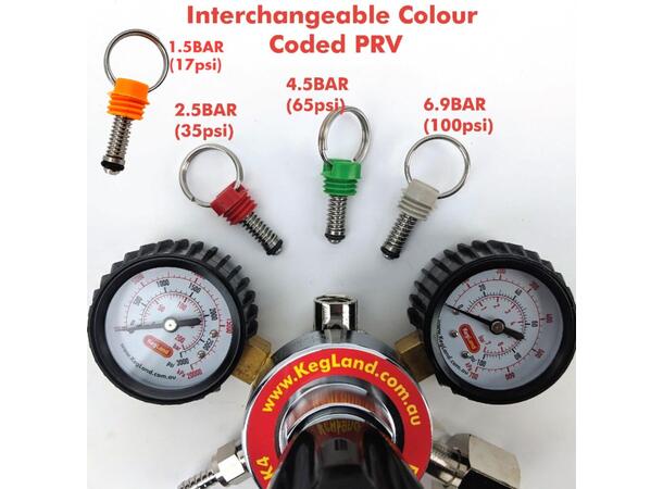 Övertrycksventil orange (1,5 bar/17 psi)