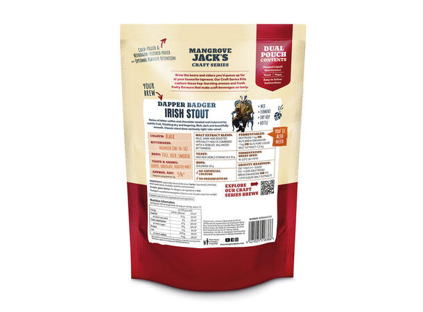 Irish Stout extraktkit - Mangrove Jack's
