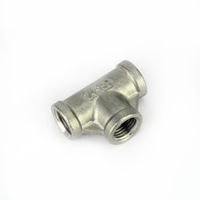 1/4" BSP T-stycke Rostfritt stål
