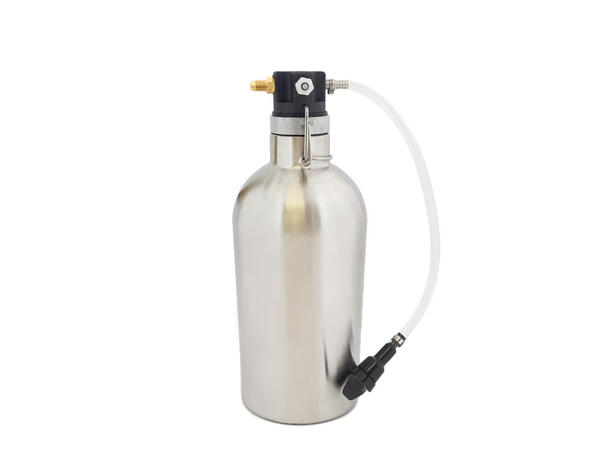 2 liters Growler med tappeløsning