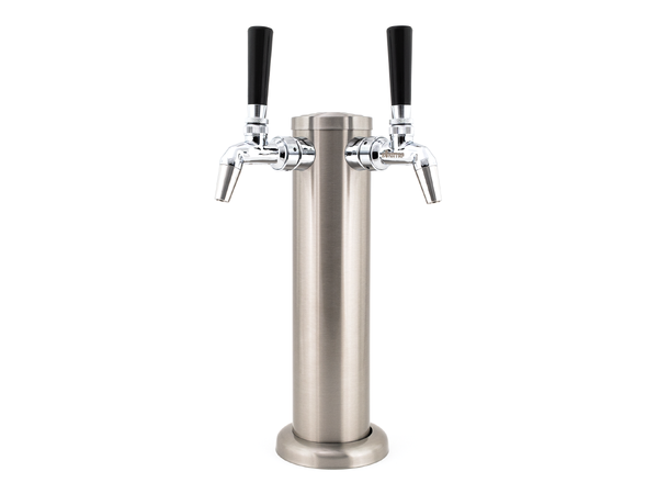 Tapptorn med 2 Nukatap FC kranar Paket med blanka flow control-kranar 