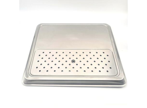 Diptray 41cm x 48cm i rustfritt stål.