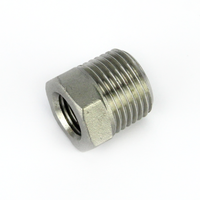 1/2" BSP till 1/4" BSP reduktion Hane till hona - Rostfritt stål