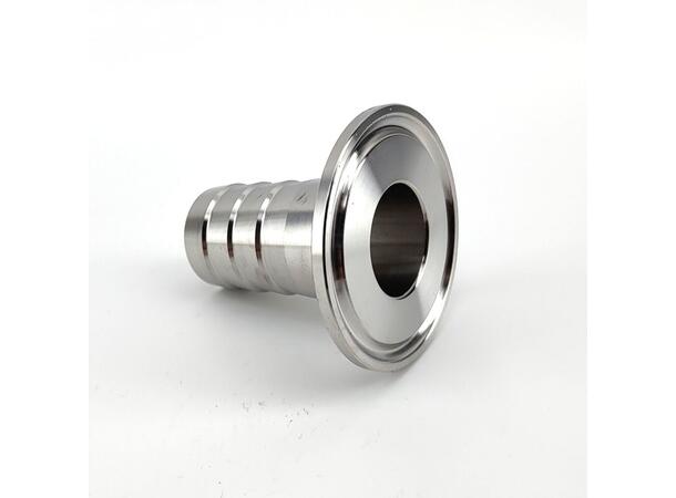 1,5" overgang til 25mm slangenippel.  Tri Clover Clamp