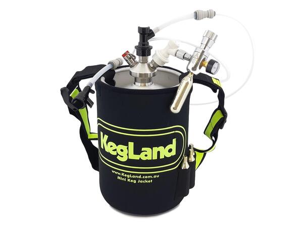 5 liters Mini Keg svart med tapplösning Komplett paket - SVART KEG 