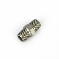 1/4" til 1/4" BSP skarv utvändig gänga, rostfritt stål