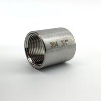 3/4" BSP rörmuff Rostfritt stål