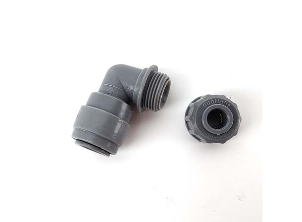Armbåge 6,5mm (1/4") Screwlock x 8mm