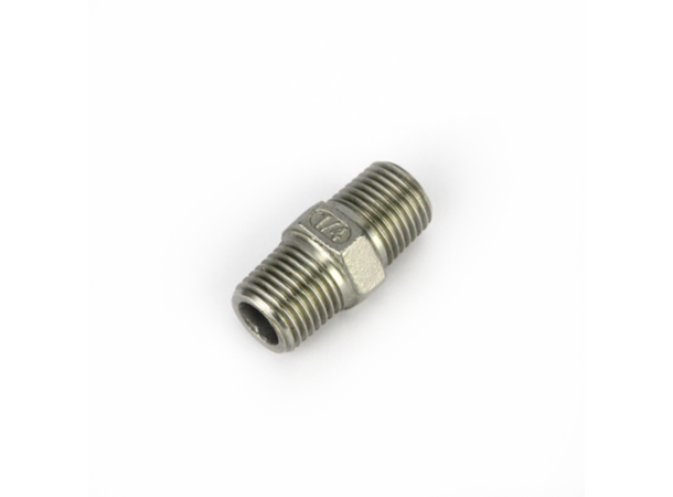 Overgang 1/4" til 1/4" BSP gjenger.