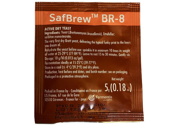 SafBrew BR-8, 5 gram, torrjäst