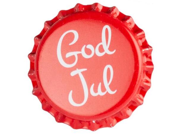 Flaskekapsel 26 mm, God Jul! BULK NYTT PRODUKT 