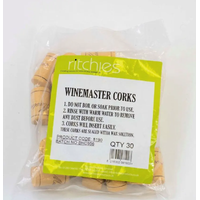 Vinkork Winemaster 30 st. Vaxbelagd kork, Handcraft Supplies