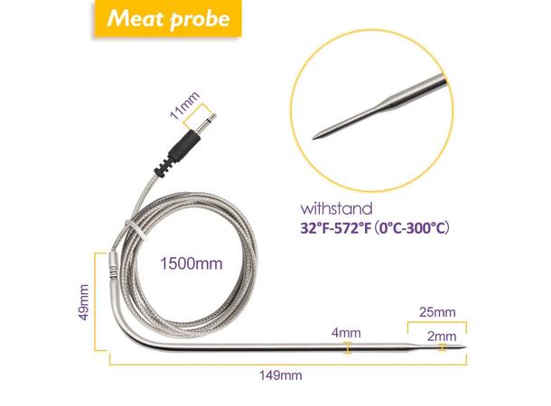 Inkbird IBT-4XS stektermometer med 4 prober