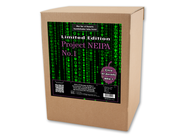 Project NEIPA No 1 allgrain ölkit Citra, BRU-1 og El Dorado!