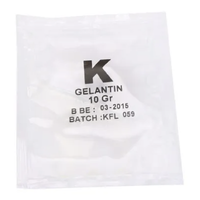 Gelatin, påse B eller K, 10 g. Klarningsmedel