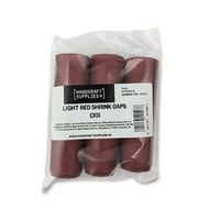 Krymphättor ljusröd 30-pack till vinflaskor, Handcraft Suppl