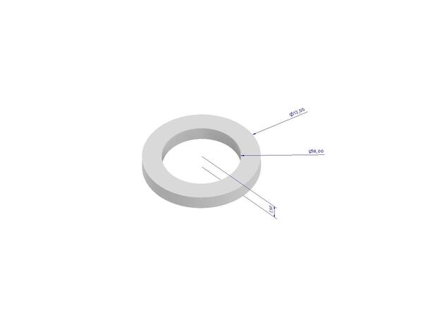 Packning 12x8 x 1.5mm 2stk Brewtools