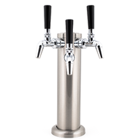 Tapptorn med 3 Nukatap FC kranar Paket med blanka flow control-kranar
