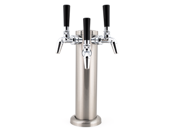 Tapptorn med 3 Nukatap FC kranar Paket med blanka flow control-kranar 