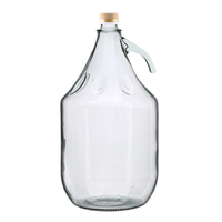 Glasdamejeanne 5 liter, skruvkork För silikonpropp och/eller skruvkork