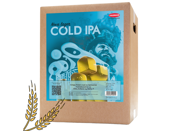 NovaLager Cold IPA allgrain ölkit, collab med Lallemand