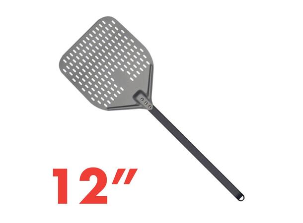Pizzaspade 30 cm 12" perforerad aluminium 