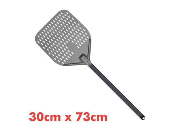 Pizzaspade 30 cm 12" perforerad aluminium 