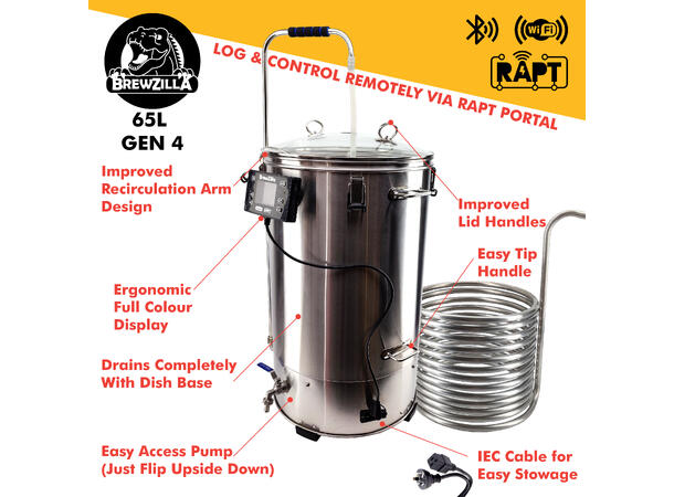 BrewZilla 65L Gen 4 - Startpaket - Ölbryggning.se