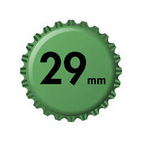 Kapsyl för flaska 29 mm, grön OBS! 200 st