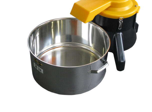 Gryta 50 liter rostfritt speidel