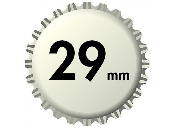 Vit kapsyl, 29 mm, 200 st.