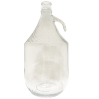 Glasdamejeanne 5 liter, girlang För bygelkapsyl/patentkork