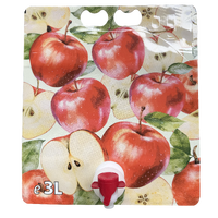 Ståpåse 3 liter, mönstrad äpplen 3 L Stand up Pouch, apple print