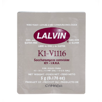 Lalvin K1-V1116, 5 gram Mångsidig vinjäst med blommigt bidrag