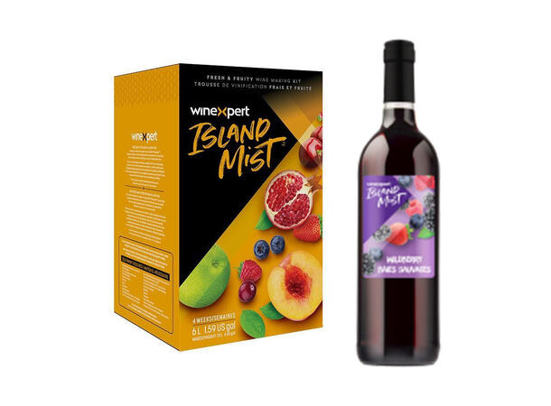 Wildberry Island Mist vinkit för 23 liter fruktvin, Winexpert 