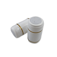 Krymphättor vita med guldrand 30-pack till vinflaskor, Handcraft Suppl