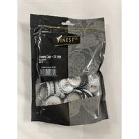 Kapsyl för flaska 26 mm, vit "Bryggselv" KUN SE