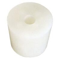 Silikonpropp 36/44 mm, MED hål konisk, med hål för jäsrör