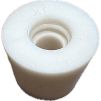 Syntetisk propp 27/34 mm 25 mm hög, med hål för jäsrör