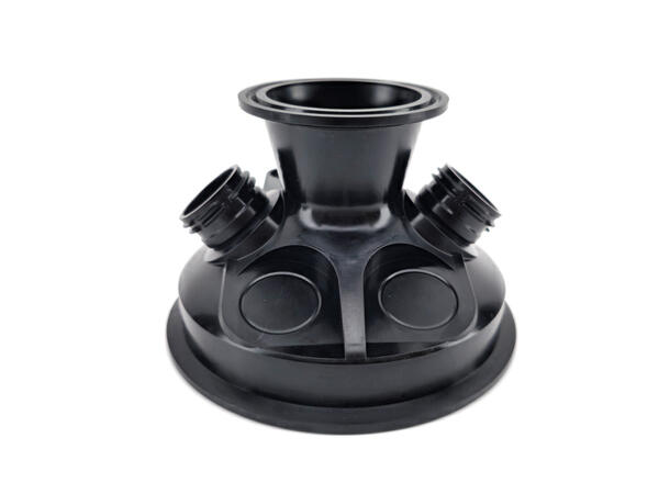 4'' - 2'' tri clamp övergång med uttag