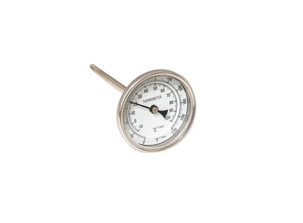 Termometer med 70 mm display och 150 mm sond