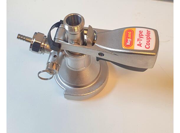 A-Type Keg Coupler S.S (with PRV) 5/8 gängor på in och utgång 
