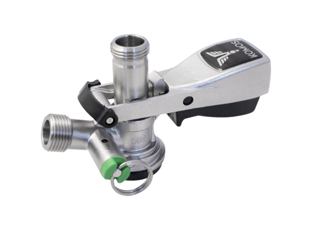 D-Type Keg Coupler S.S (with PRV) 5/8" gängor på in och utgång 