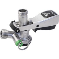 D-Type Keg Coupler S.S (with PRV) 5/8" gängor på in och utgång